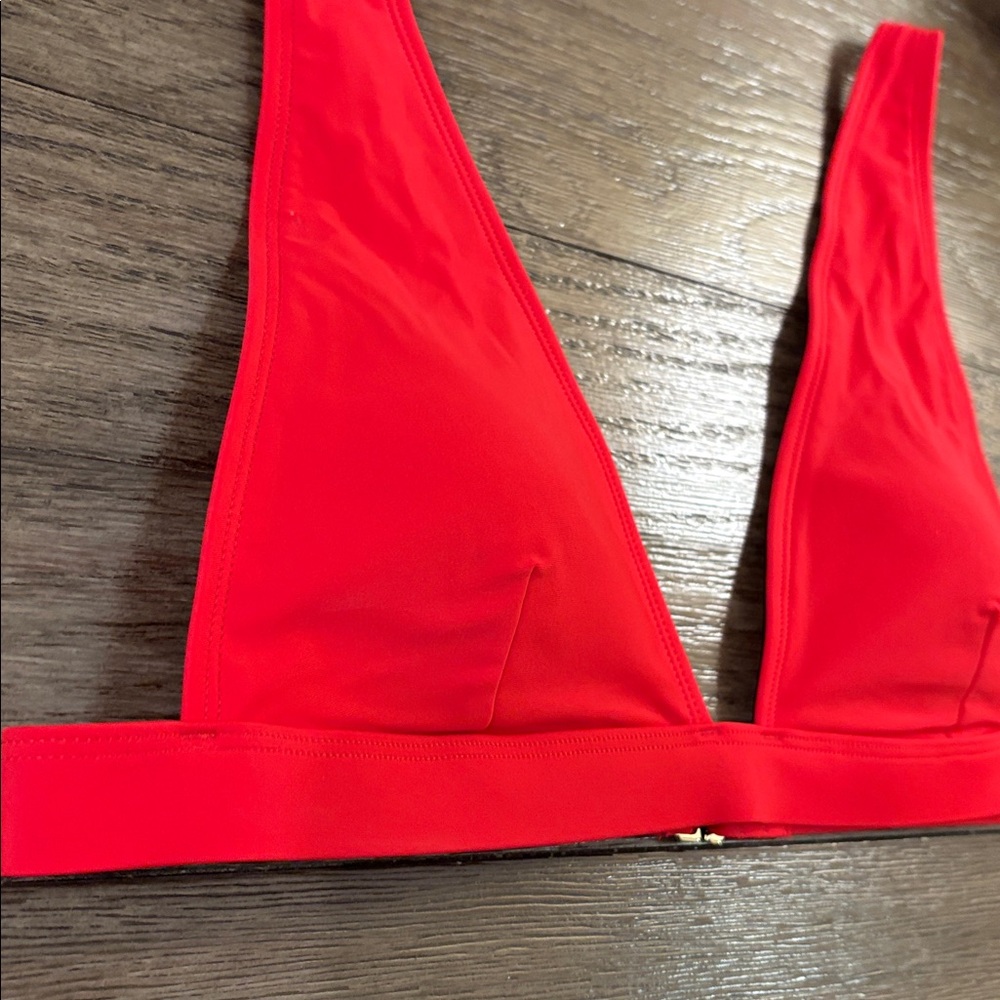 summersalt lava V-Neck Bikini Top - Picture 8 of 12